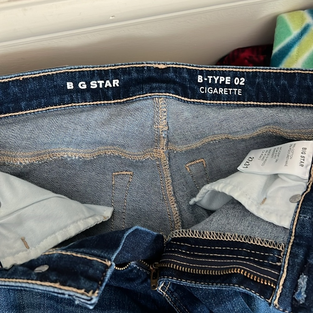 Big Star 1974 b-type 02 cigarette jeans - sz 27 - Picture 5 of 6